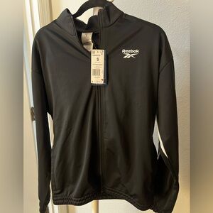 Reebok Black and White Zip-Up Jacket size Small NWT